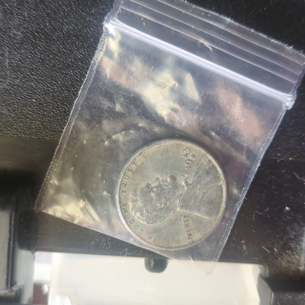 1943 steel wheat penny d mint marked